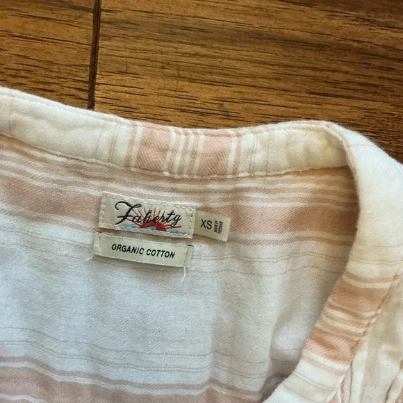 Faherty Isha Striped Sleeveless Organic Cotton Shift Dress, XS - Picture 5 of 10